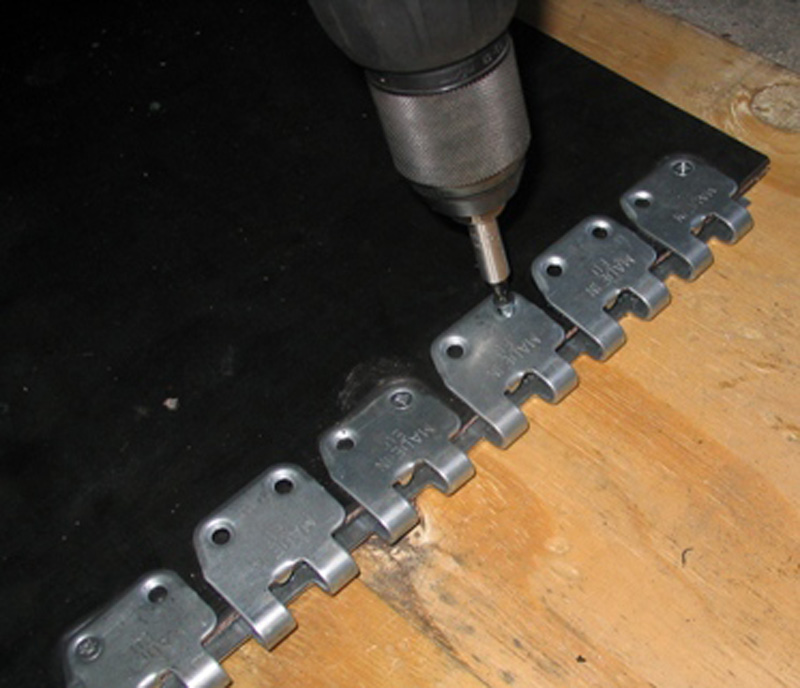 łączenie taśm - spinka, złącze MS 45 do naprawy pasów gumowych (instalacja)